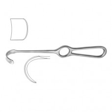 Kocher Retractor Stainless Steel, 23 cm - 9" Blade Size 43 x 20 mm